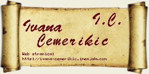 Ivana Čemerikić vizit kartica